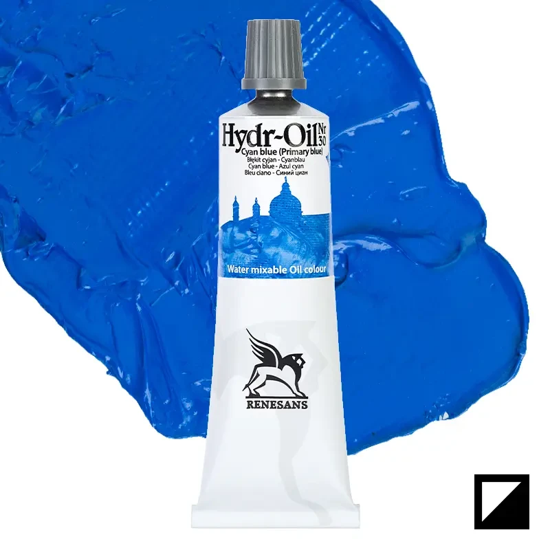 Farba olejna wodorozcieńczalna Hydr-Oil Renesans 60 ml - 30 Błękit cyjan 01