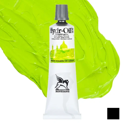 Farba olejna wodorozcieńczalna Hydr-Oil Renesans 60 ml - 38 Zieleń żółtawa
