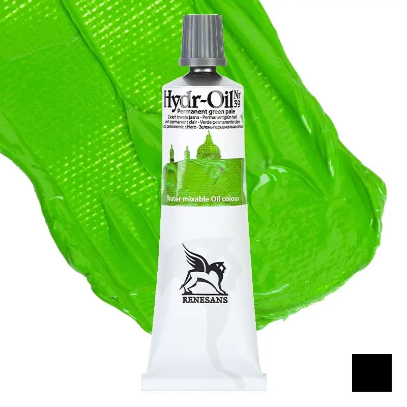 Farba olejna wodorozcieńczalna Hydr-Oil Renesans 60 ml - 39 Zieleń trwała jasna 01