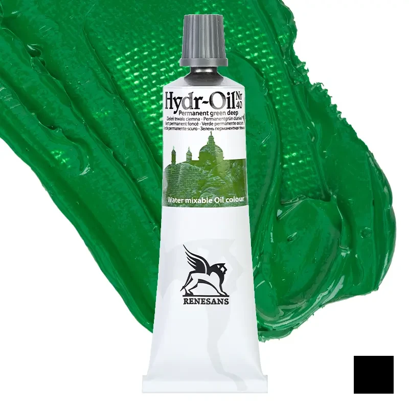 Farba olejna wodorozcieńczalna Hydr-Oil Renesans 60 ml - 40 Zieleń trwała ciemna 01
