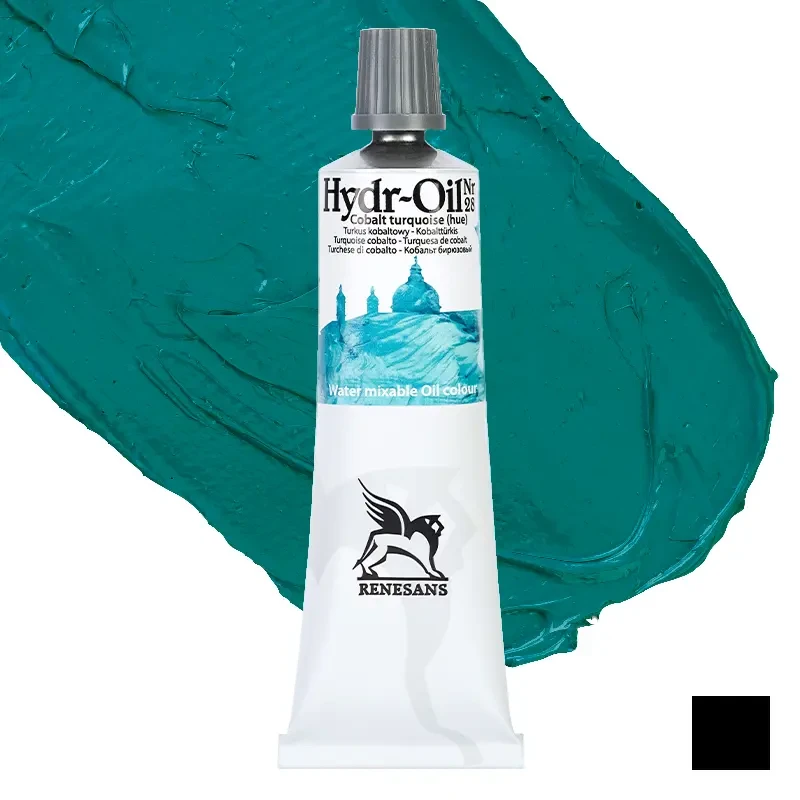 Farba olejna wodorozcieńczalna Hydr-Oil Renesans 60 ml - 28 Turkus kobaltowy 01