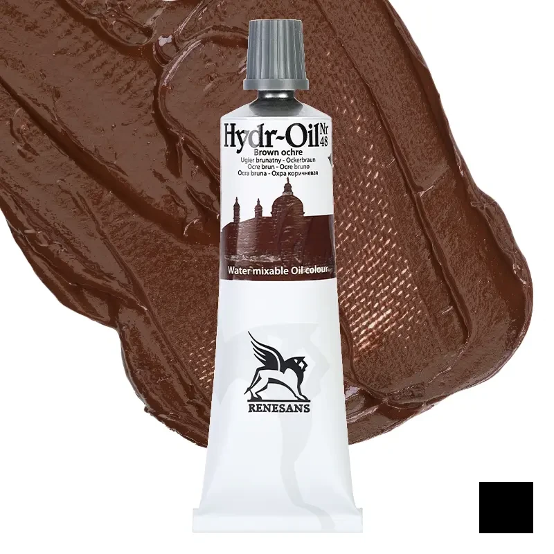 Farba olejna wodorozcieńczalna Hydr-Oil Renesans 60 ml - 48 Ugier brunatny 01