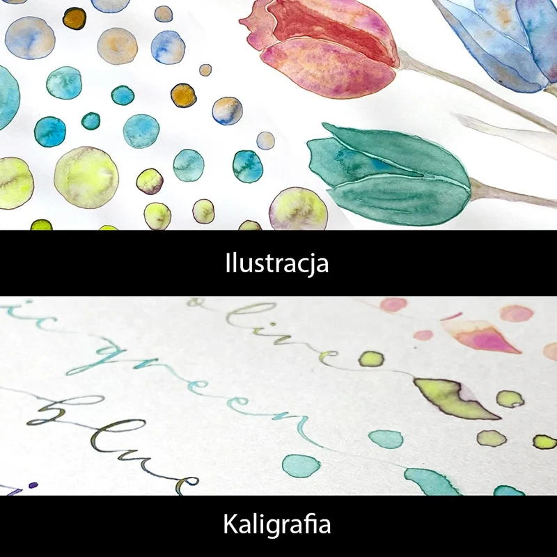 Farby akwarelowe Gansai Tambi zestaw Granulating Colors Set 2 08