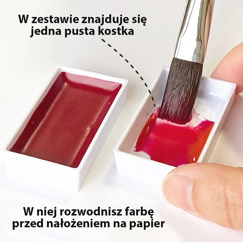Farby akwarelowe Gansai Tambi zestaw Granulating Colors Set 2 06