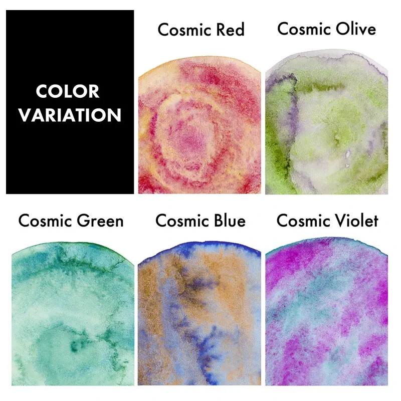 Farby akwarelowe Gansai Tambi zestaw Granulating Colors Set 2 05
