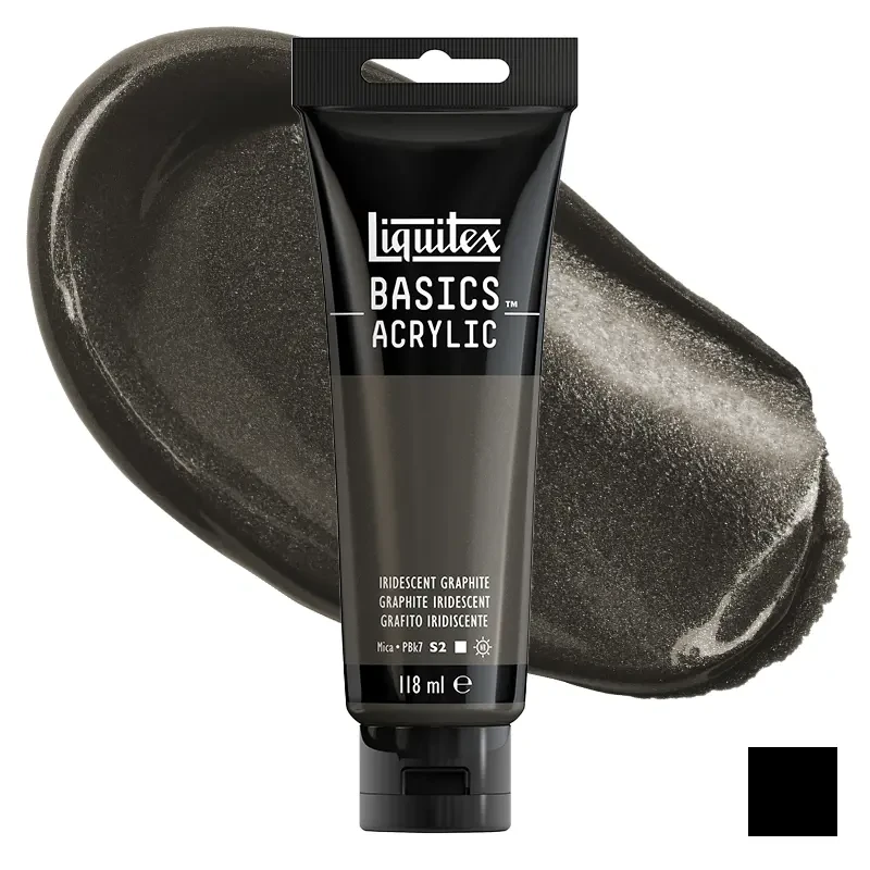 Farba akrylowa Liquitex Basics Acrylic 118 ml - 049 Iridescent graphite 01