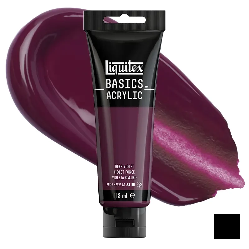 Farba akrylowa Liquitex Basics Acrylic 118 ml - 115 Deep violet 01