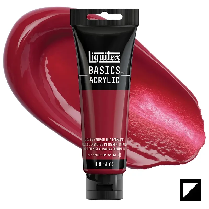 Farba akrylowa Liquitex Basics Acrylic 118 ml - 116 Alizarin Crimson Hue Permanent 01