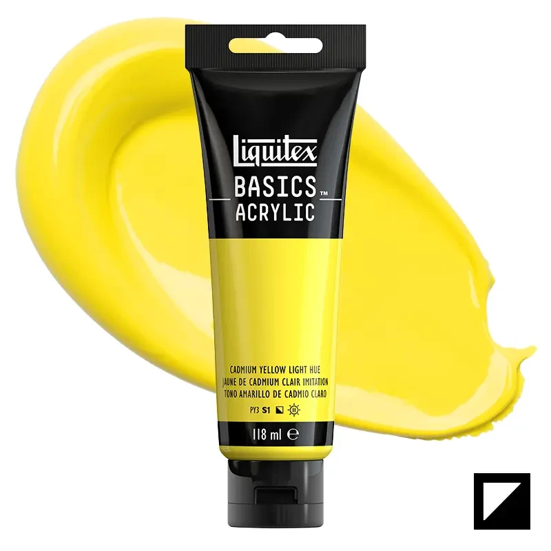 Farba akrylowa Liquitex Basics Acrylic 118 ml - 159 Cadmium yellow light hue 01