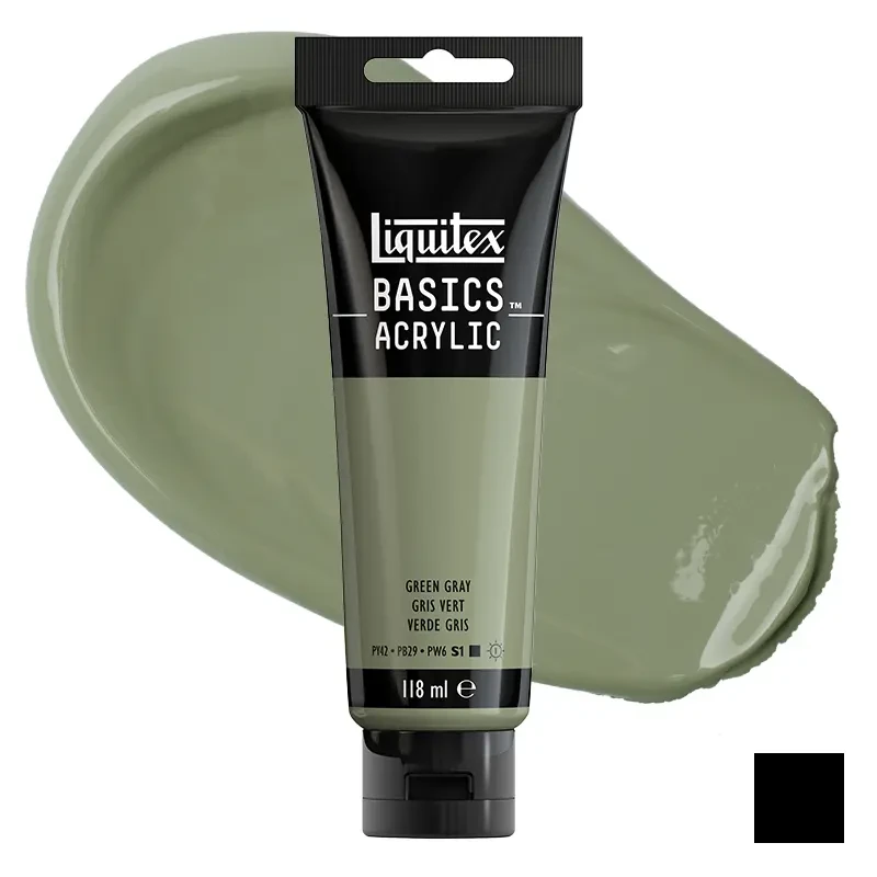 Farba akrylowa Liquitex Basics Acrylic 118 ml - 205 Green gray 01
