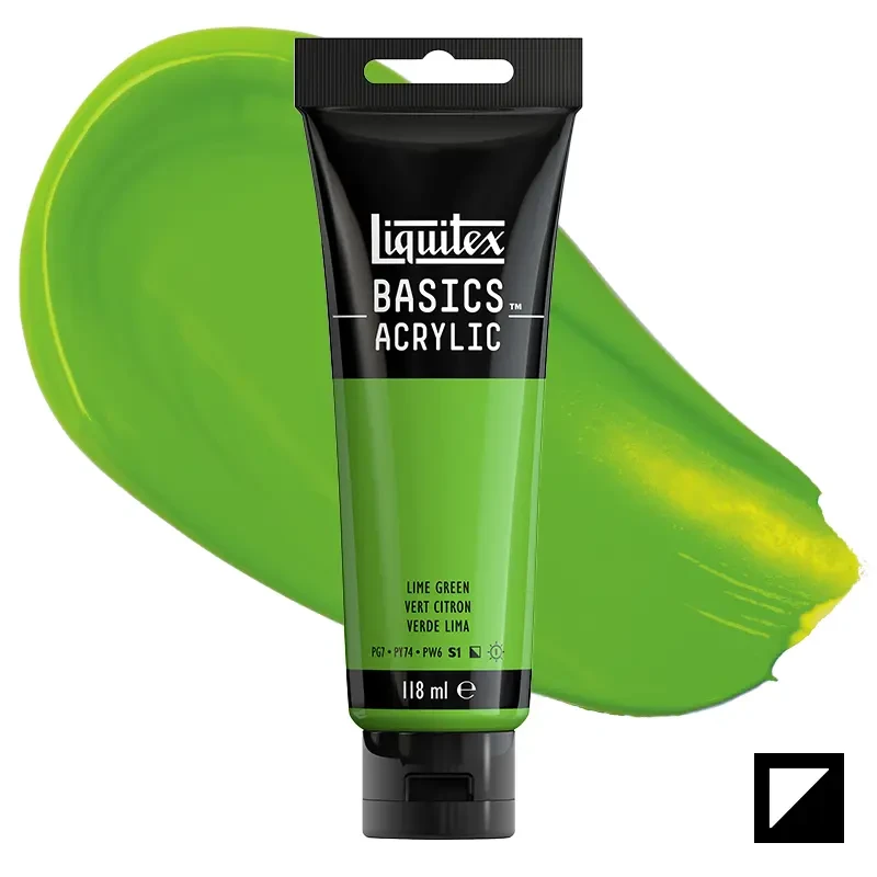 Farba akrylowa Liquitex Basics Acrylic 118 ml - 222 Lime green 01