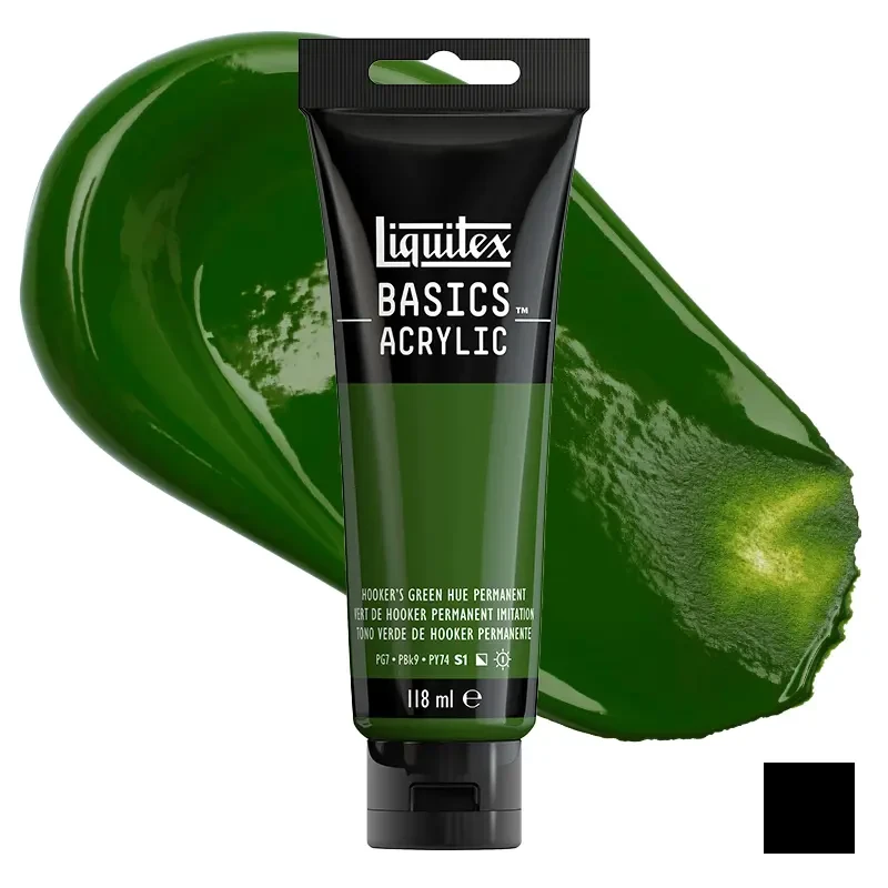 Farba akrylowa Liquitex Basics Acrylic 118 ml - 224 Hooker's green permanent 01