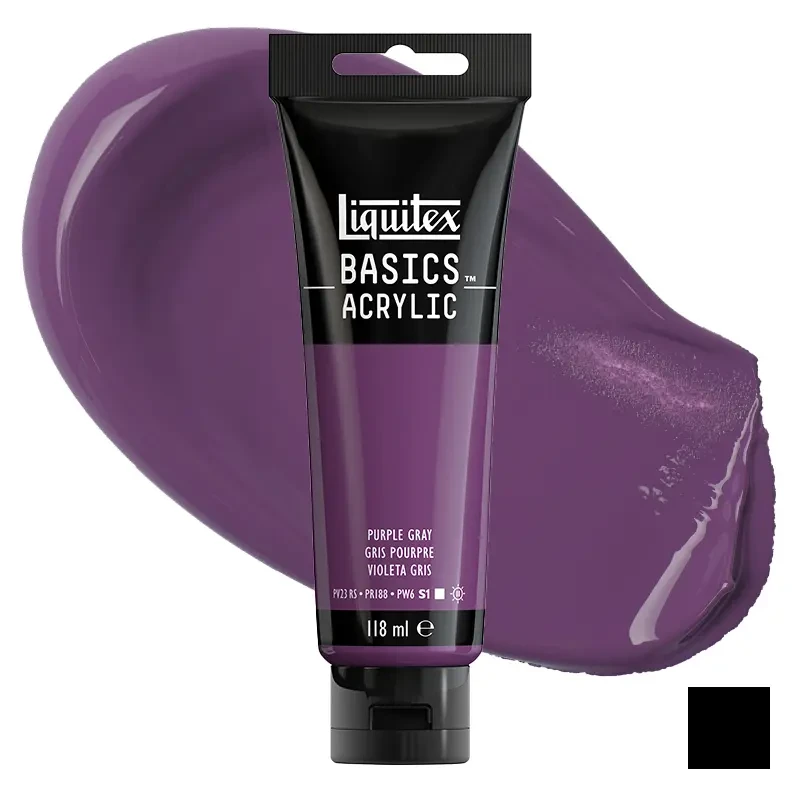 Farba akrylowa Liquitex Basics Acrylic 118 ml - 263 Purple gray 01