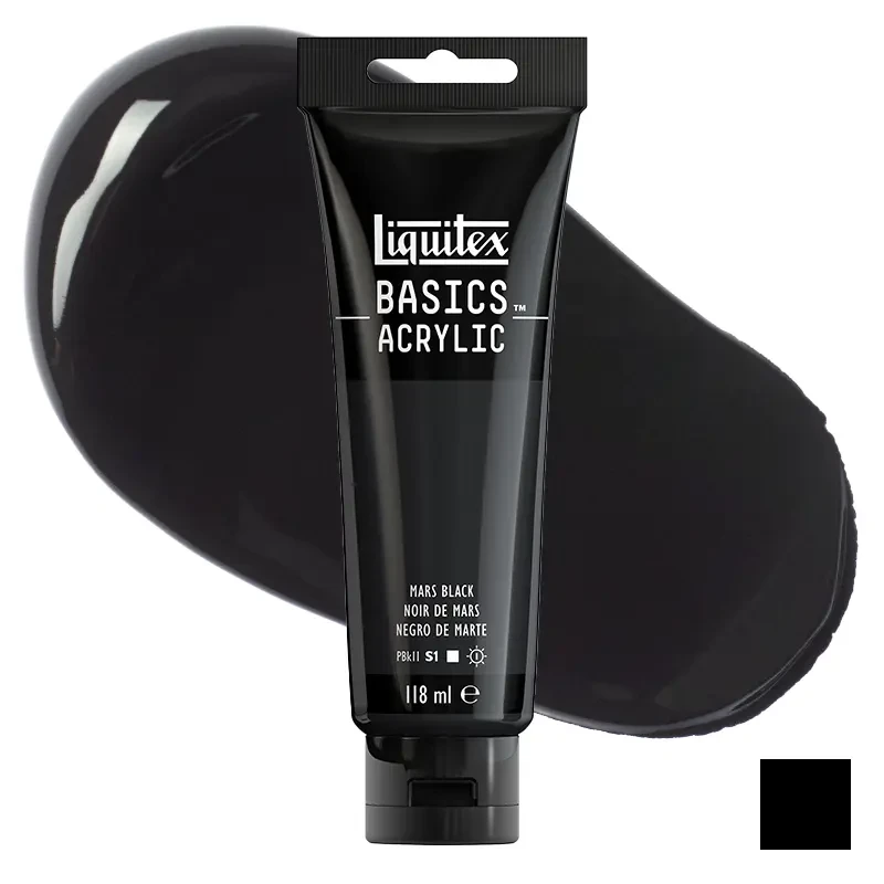 Farba akrylowa Liquitex Basics Acrylic 118 ml - 276 Mars black 01