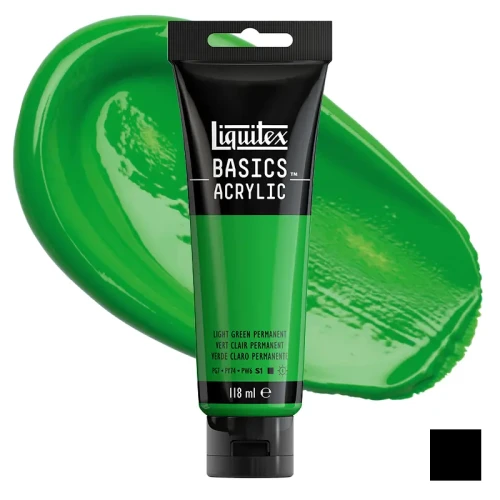 Farba akrylowa Liquitex Basics Acrylic 118 ml - 312 Light green permanent
