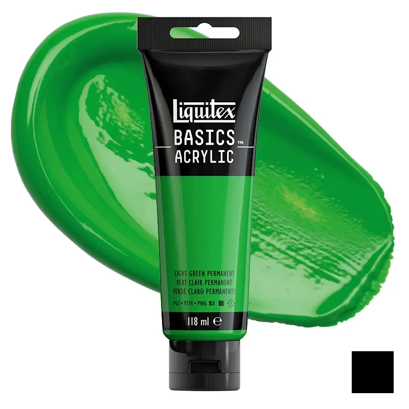 Farba akrylowa Liquitex Basics Acrylic 118 ml - 312 Light green permanent 01