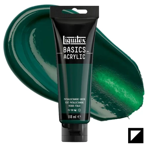 Farba akrylowa Liquitex Basics Acrylic 118 ml - 317 Phthalocyanine green