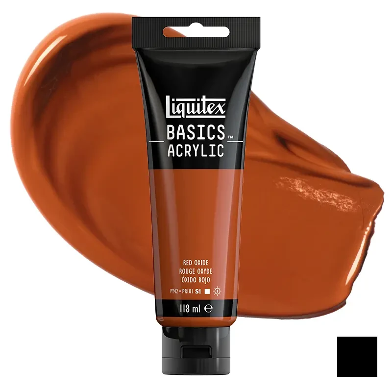Farba akrylowa Liquitex Basics Acrylic 118 ml - 335 Red oxide 01