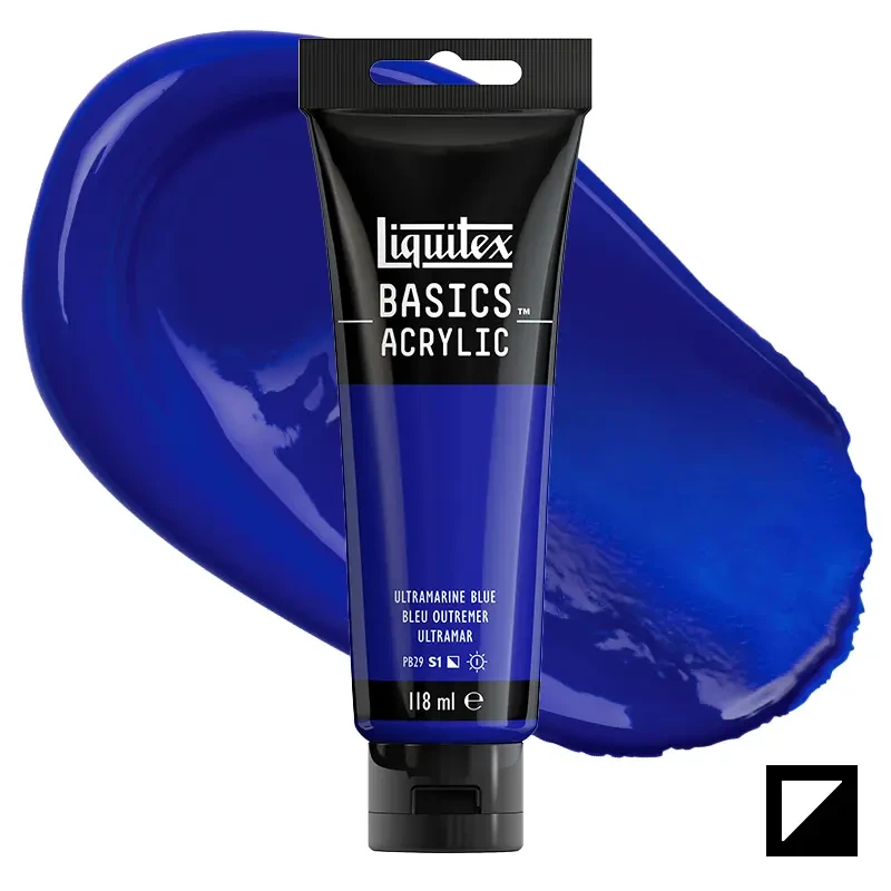 Farba akrylowa Liquitex Basics Acrylic 118 ml - 380 Ultramarine blue 01