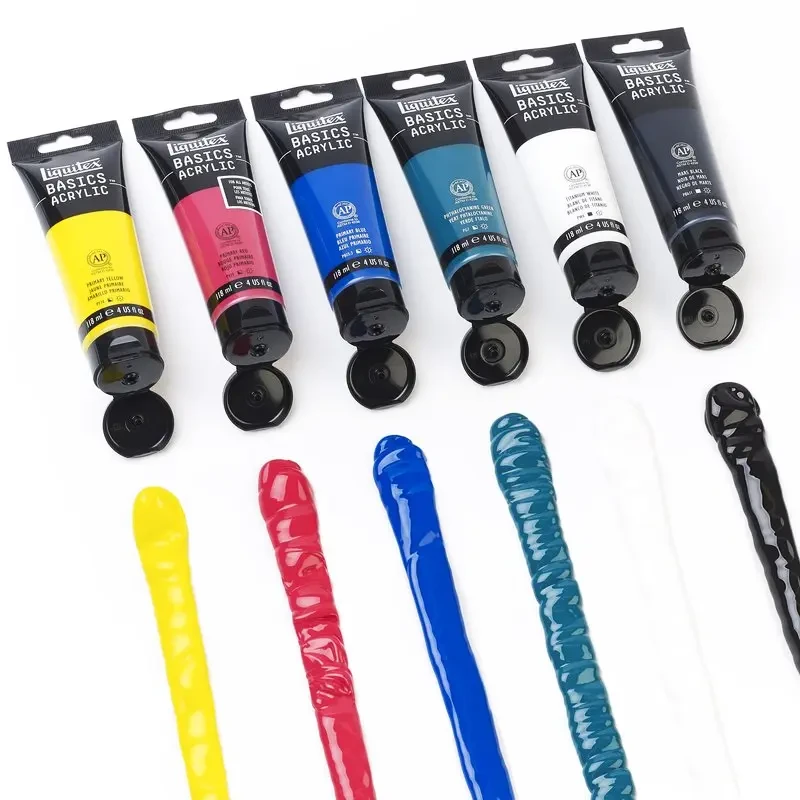 Farba akrylowa Liquitex Basics Acrylic 118 ml - 410 Primary yellow 04