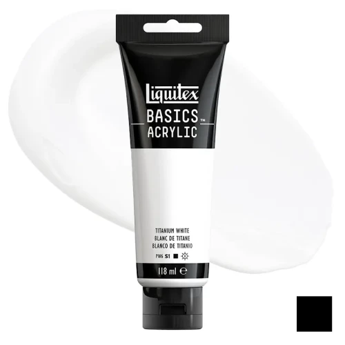 Farba akrylowa Liquitex Basics Acrylic 118 ml - 432 Titanium white