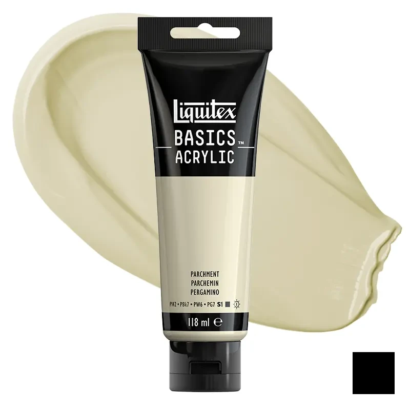 Farba akrylowa Liquitex Basics Acrylic 118 ml - 436 Parchment 01