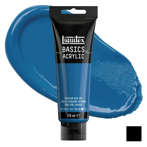 Farba akrylowa Liquitex Basics Acrylic 118 ml - 470 Cerulean blue hue