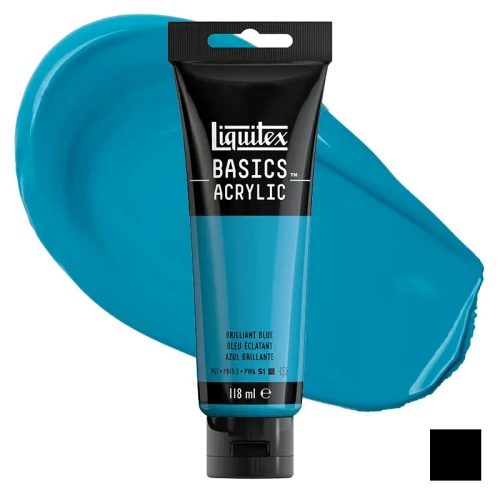 Farba akrylowa Liquitex Basics Acrylic 118 ml - 570 Brilliant blue
