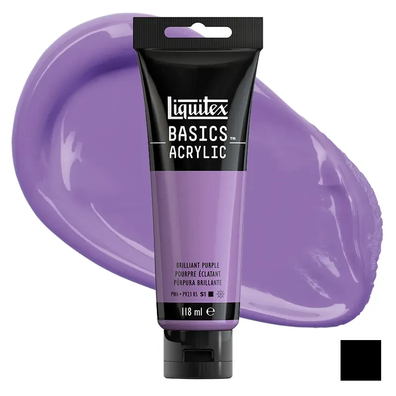 Farba akrylowa Liquitex Basics Acrylic 118 ml - 590 Brilliant purple 01