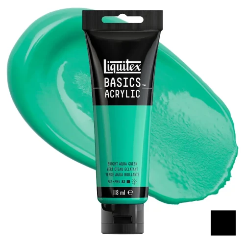 Farba akrylowa Liquitex Basics Acrylic 118 ml - 660 Aqua green bright