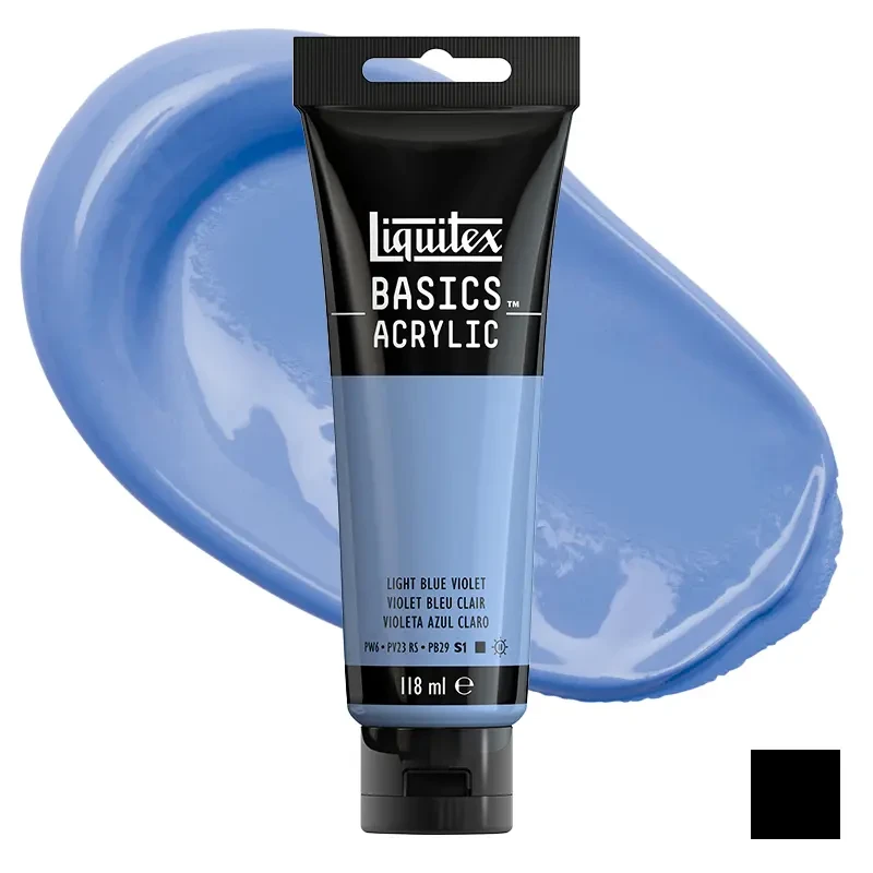 Farba akrylowa Liquitex Basics Acrylic 118 ml - 680 Light blue violet 01
