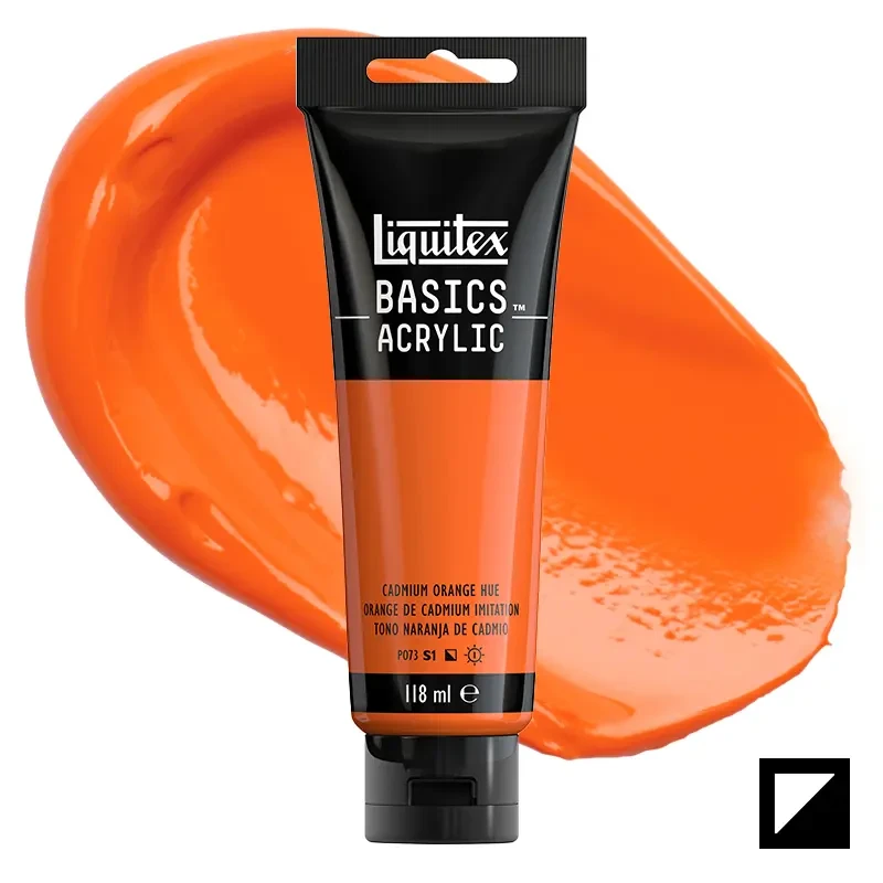 Farba akrylowa Liquitex Basics Acrylic 118 ml - 720 Cadmium orange hue 01
