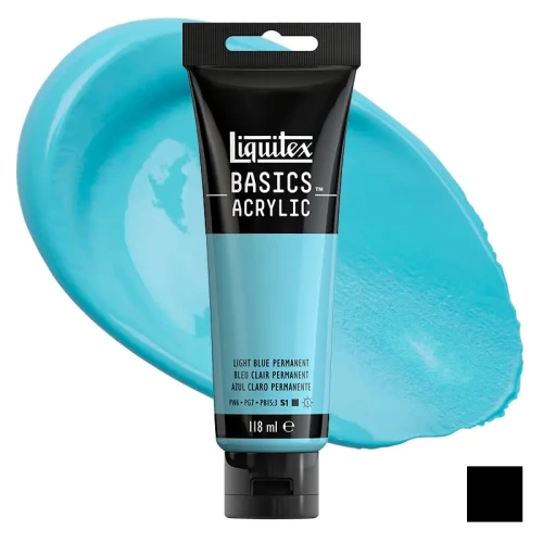 Farba akrylowa Liquitex Basics Acrylic 118 ml - 770 Light blue permanent