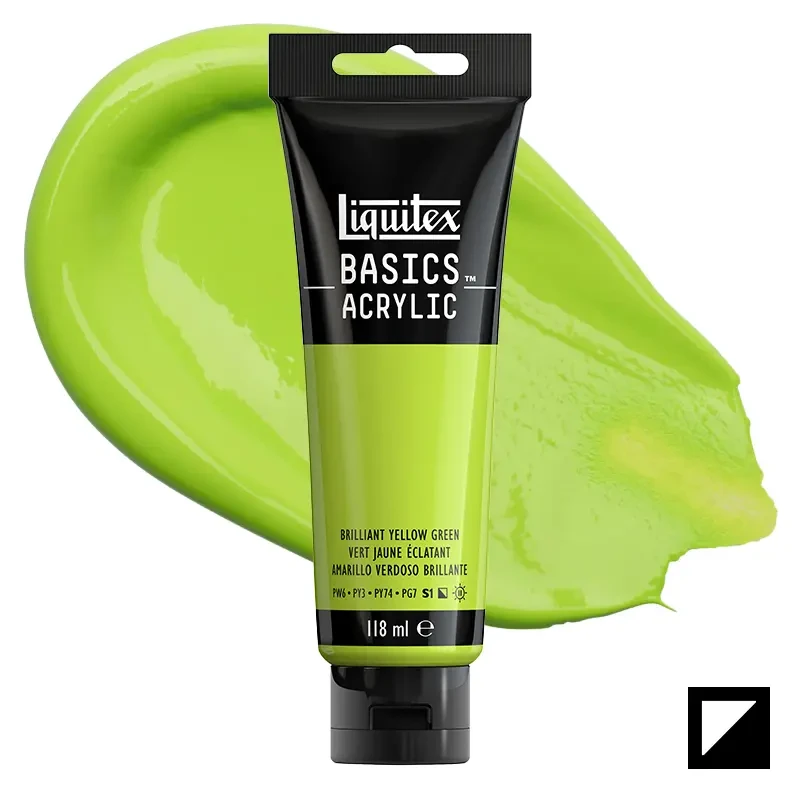 Farba akrylowa Liquitex Basics Acrylic 118 ml - 840 Brilliant yellow green 01
