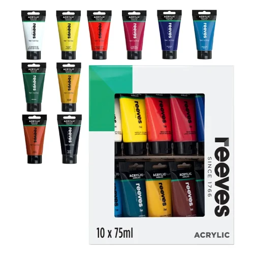 Farby akrylowe Reeves zestaw 10 x 75 ml