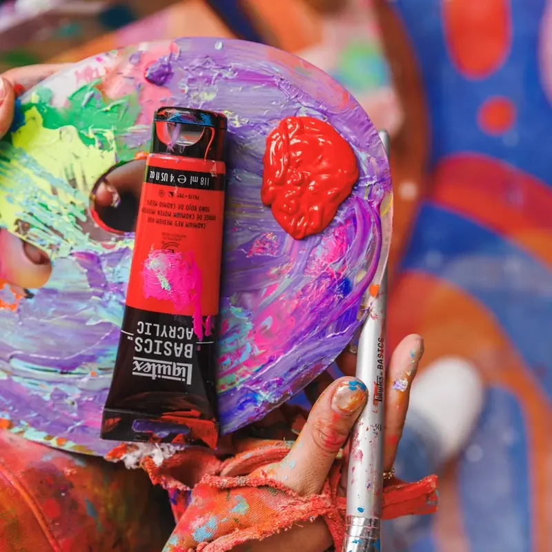 Farba akrylowa Liquitex Basics Acrylic 118 ml - 342 Metallic magenta 03