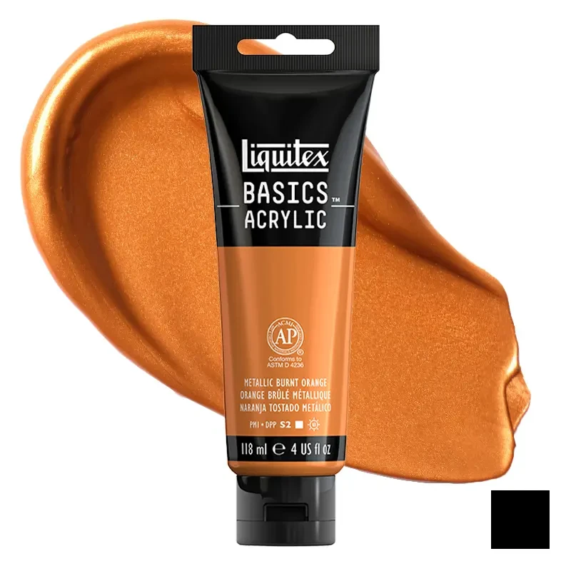 Farba akrylowa Liquitex Basics Acrylic 118 ml - 344 Metallic burnt orange 01