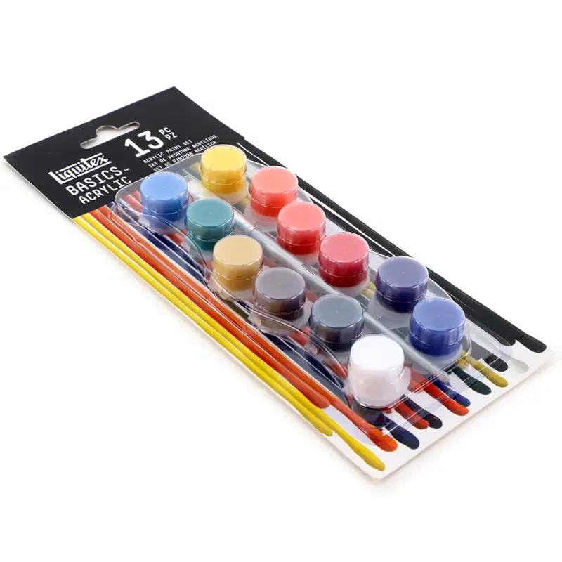 Farby akrylowe Basics Acrylic Liquitex zestaw 12 x 4 ml 02