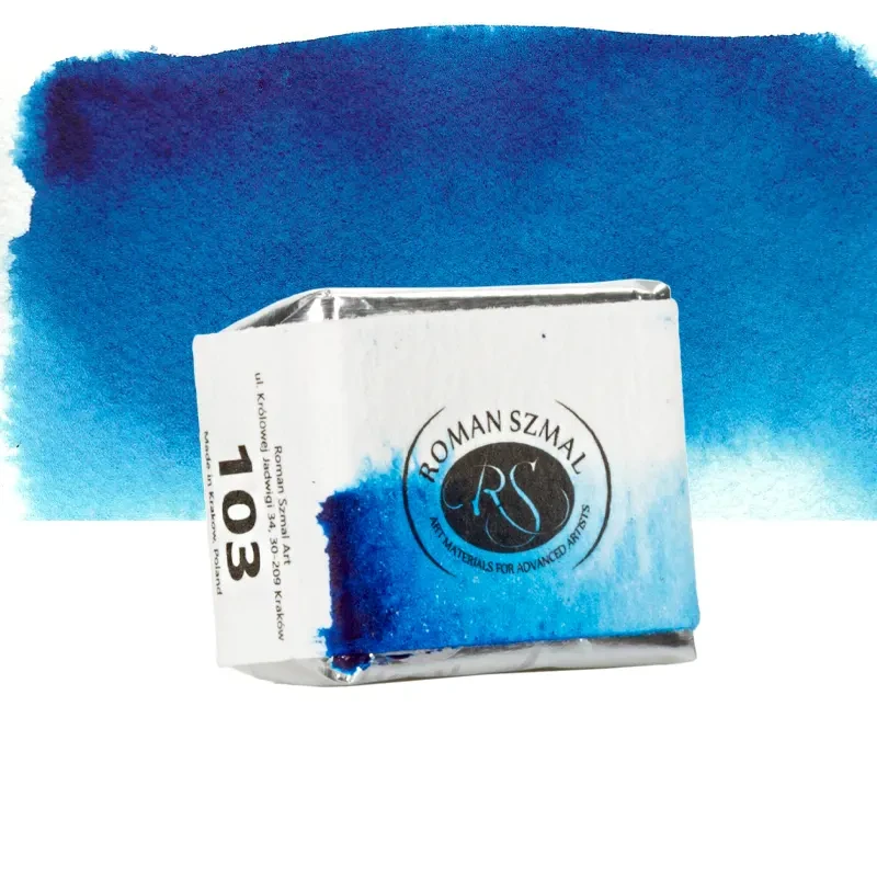 Farba akwarelowa Aquarius półkostka - 103 Phthalo Blue (Green Shade) 02