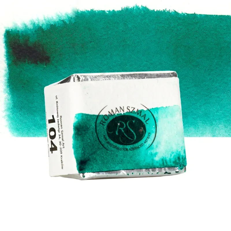 Farba akwarelowa Aquarius półkostka - 104 Phthalo Green (Blue Shade) 02