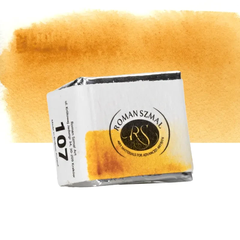 Farba akwarelowa Aquarius półkostka - 107 Venetian Yellow Earth 02
