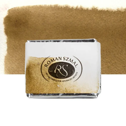 Farba akwarelowa Aquarius półkostka - 125 German Raw Umber Greenish