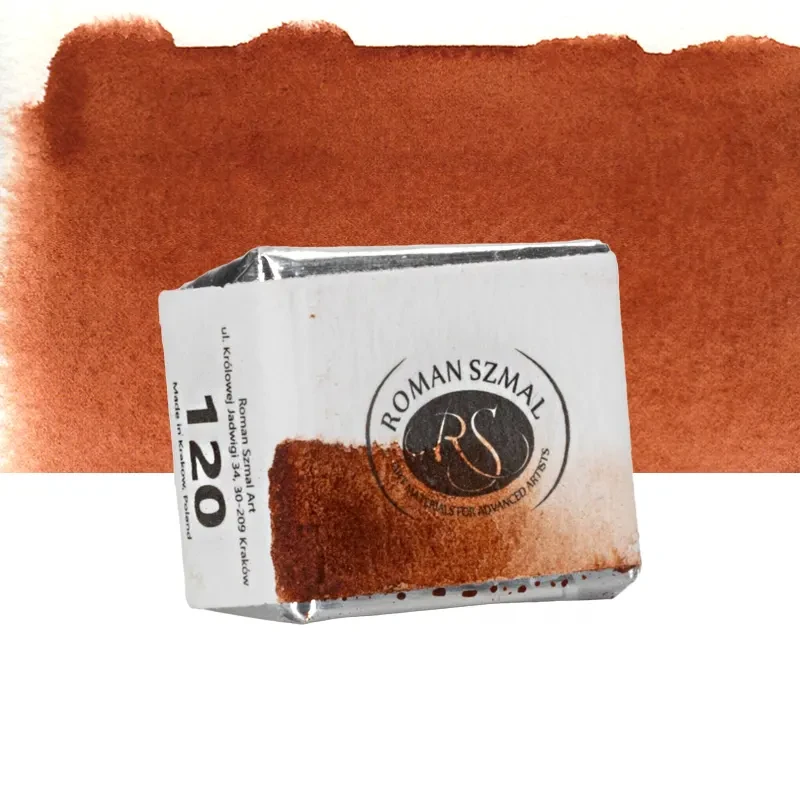Farba akwarelowa Aquarius półkostka - 120 Italian Burnt Sienna 02
