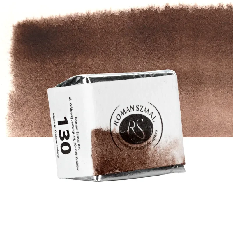 Farba akwarelowa Aquarius półkostka - 130 Cyprus Burnt Umber Deep 02