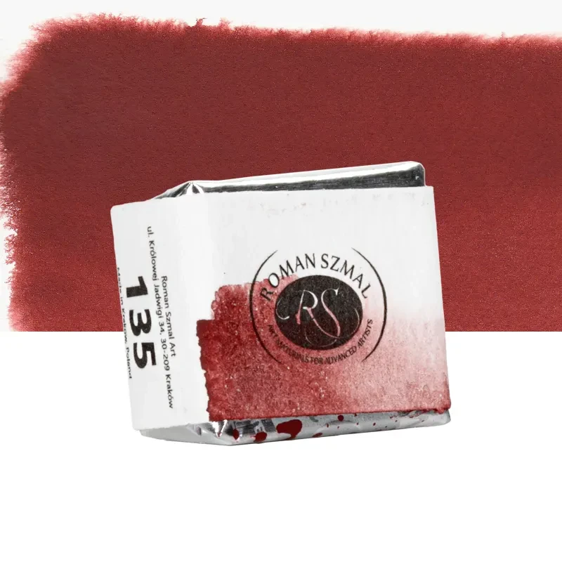 Farba akwarelowa Aquarius półkostka - 135 Indian Red 02