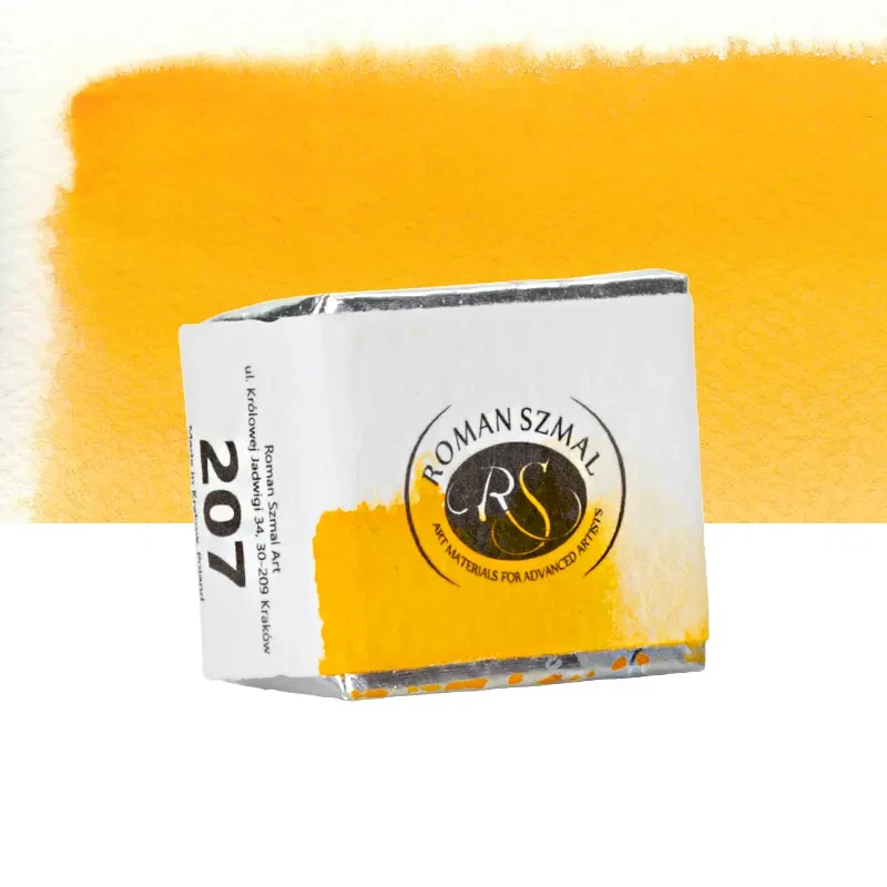 Farba akwarelowa Aquarius półkostka - 207 Hansa Yellow Deep 02