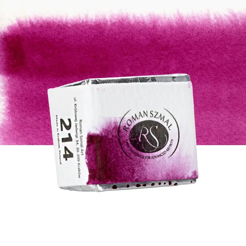 Farba akwarelowa Aquarius półkostka - 214 Quinacridone Violet 02