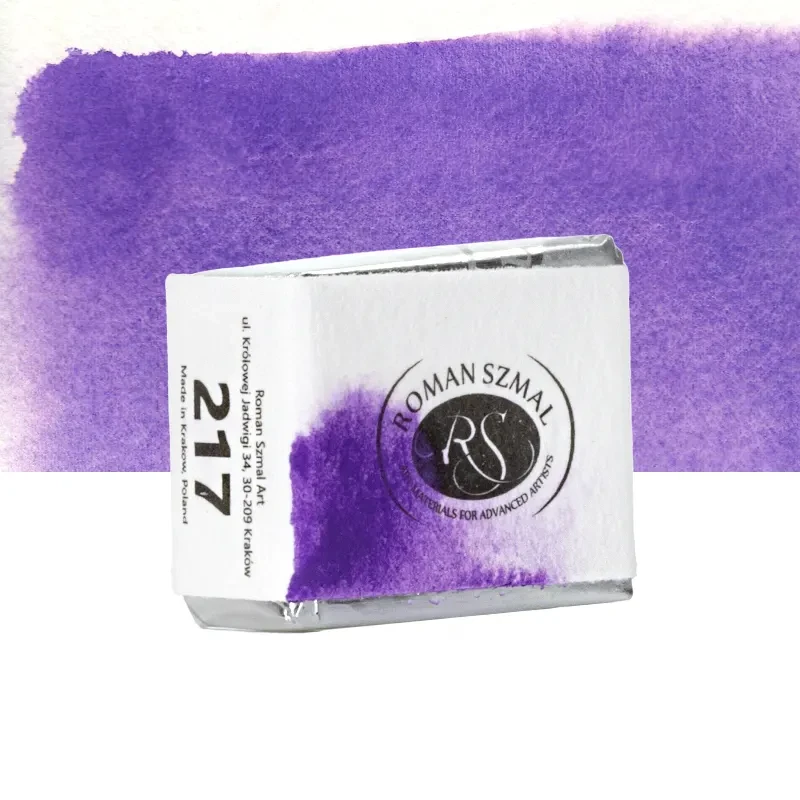 Farba akwarelowa Aquarius półkostka - 217 Ultramarine Violet 02