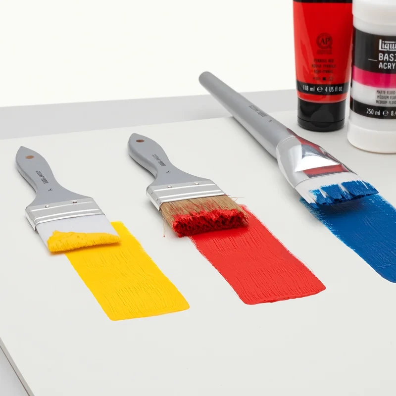 Zestaw pędzli szczecinowych Liquitex Basics 3 szt., płaskie 07