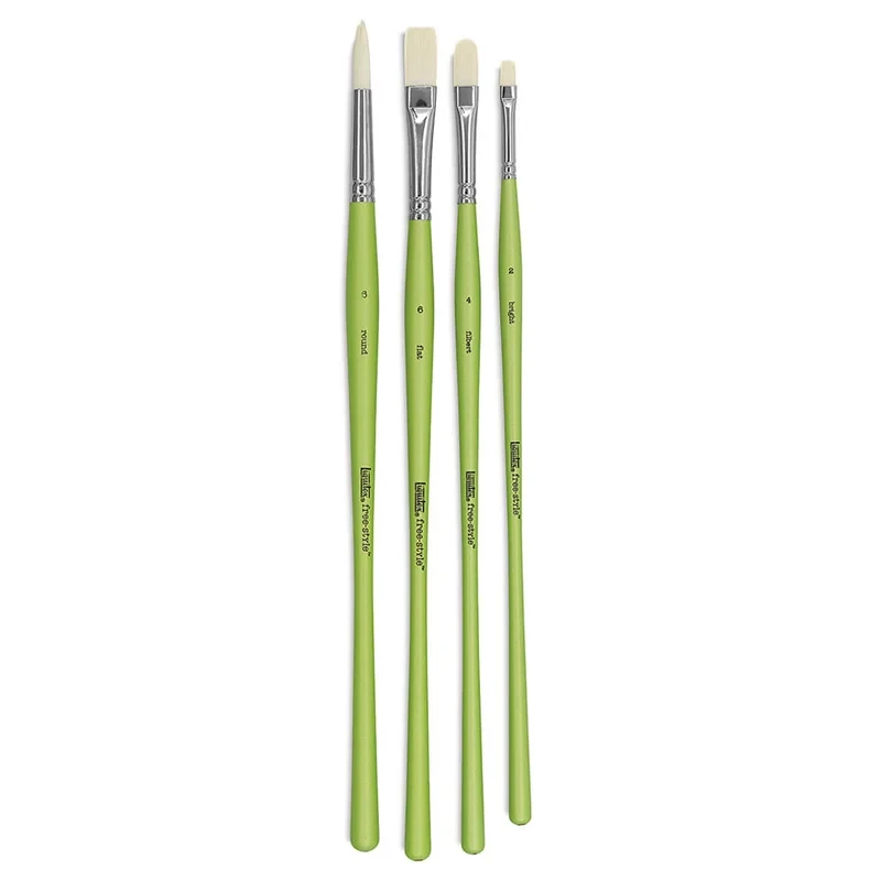 Zestaw pędzli syntetycznych Liquitex Freestyle Traditional Brushes - 4 szt. 03